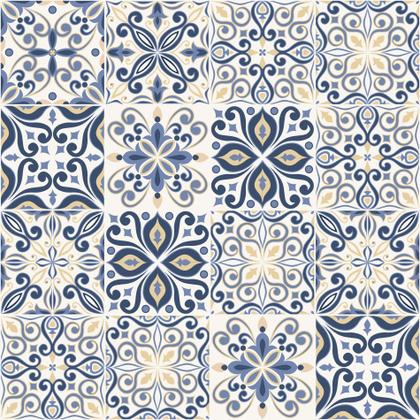 Imagem de Adesivo de Azulejo Azul Real 20x20 cm com 12un