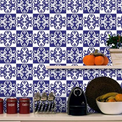 Imagem de Adesivo de azulejo Colonial portugueses Azul