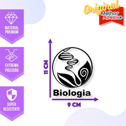 Imagem de Adesivo de Carro Biólogo Profissão em Biologia - Cor Verde Claro
