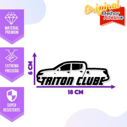 Imagem de Adesivo de Carro Clube Triton L200 - Cor Azul