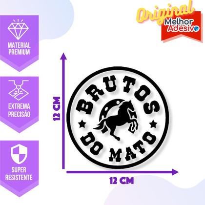 Imagem de Adesivo de Carro Cowboy Brutos do Mato Homão - Cor Branco