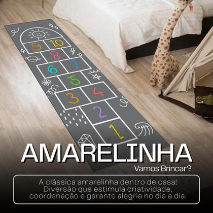 Imagem de Adesivo De Chão Autocolante Amarelinha Infantil Educativo com Vários Modelos