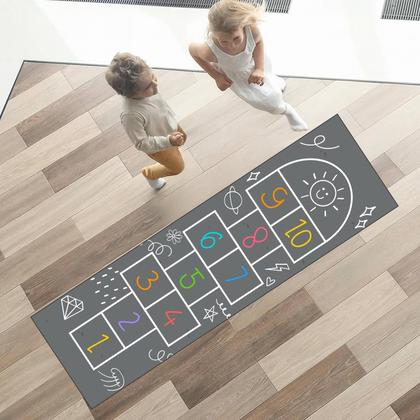 Imagem de Adesivo De Chão Autocolante Amarelinha Infantil Educativo com Vários Modelos