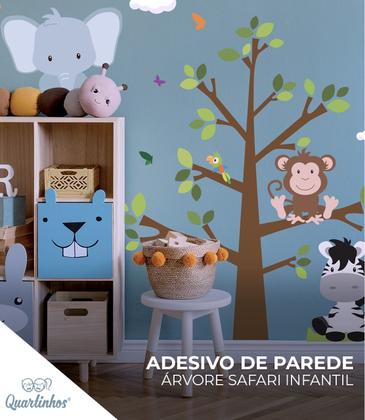 Imagem de Adesivo de Parede Árvore Safari Infantil para Quarto