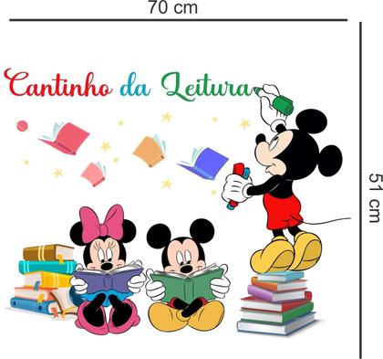 Imagem de Adesivo De Parede Cantinho Da Leitura - Mickey