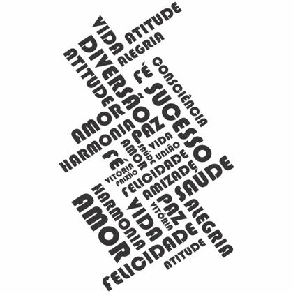 Imagem de Adesivo De Parede Decorativo Frase Motivacional Palavras