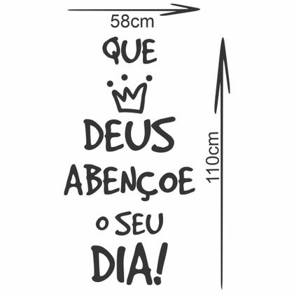 Imagem de Adesivo De Parede Frase Que Deus Abençoe o Seu Dia