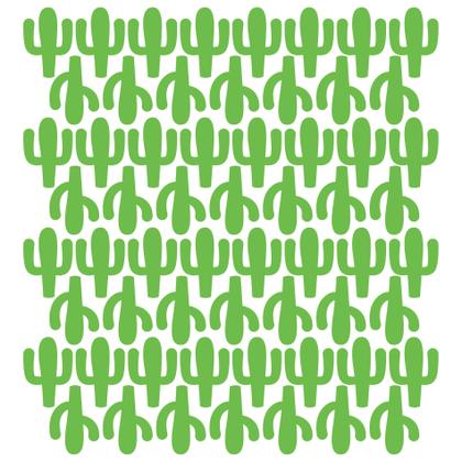 Imagem de Adesivo de Parede Infantil Cactos Verde Claro 60un