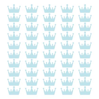 Imagem de Adesivo de Parede Infantil Coroa Azul Bebê cobre 2m²