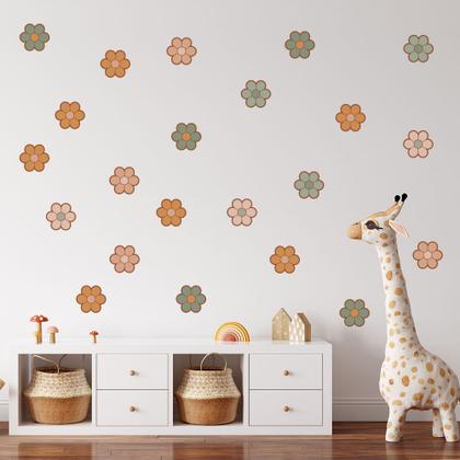 Imagem de Adesivo de Parede Infantil Flores Boho Chic Quarto Menina - 239ir
