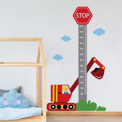 Imagem de Adesivo de Parede Infantil Régua Carros na Cidade