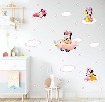 Imagem de Adesivo de Parede Minnie Aviadora Cute Baby