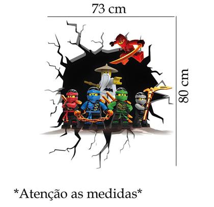 Imagem de Adesivo De Parede Ninjago Mod01