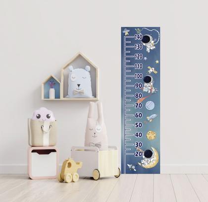 Imagem de Adesivo De Parede Régua Do Crescimento Astronauta Infantil Autocolante