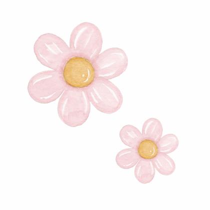 Imagem de Adesivo De Parede Safari Menina Bebê Infantil Flores Quarto