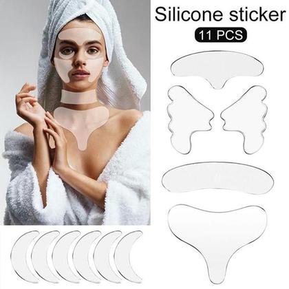 Imagem de Adesivo de remoção de silicone reutilizável Face Neck Eye Eye Sticker Pad Anti Aging Skin Lifting Care Dispositivos de beleza de uso doméstico