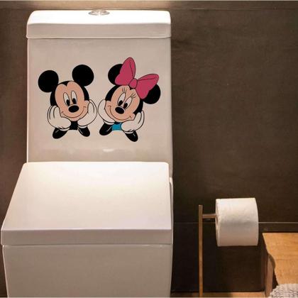 Imagem de Adesivo De Vaso Sanitário Minnie E Mickey Mod 1