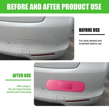 Imagem de Adesivo de vinil Sylvil Large Bandage para pára-choque de carro vermelho