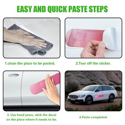 Imagem de Adesivo de vinil Sylvil Large Bandage para pára-choque de carro vermelho