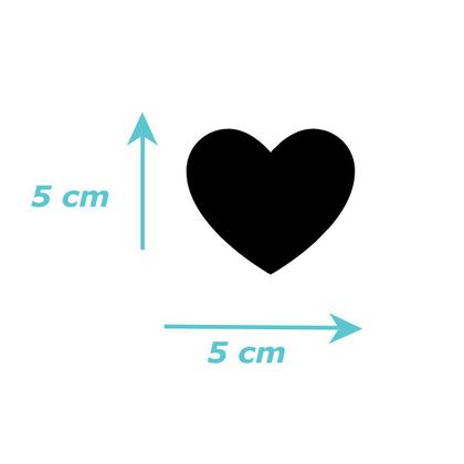 Imagem de Adesivo Decorativo De Parede, Coração 5cm 70 Peças