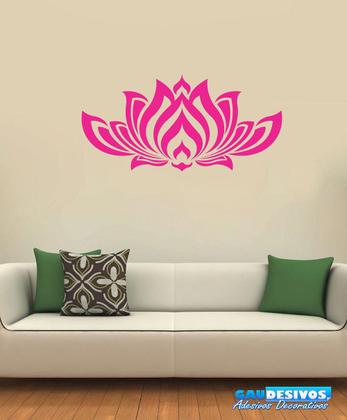 Imagem de Adesivo Decorativo de Parede Floral Aberto Quarto Cozinha