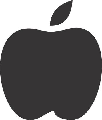 Imagem de Adesivo Decorativo de Parede Lousa Maçã para escrever com Giz e para deixar recado