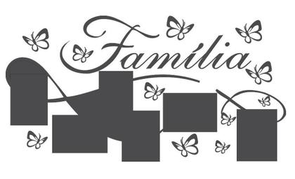 Imagem de Adesivo Decorativo De Parede Para Foto E Retrato Família