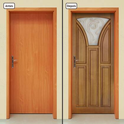 Imagem de Adesivo Decorativo de Porta - Porta de Madeira - 2271cnpt