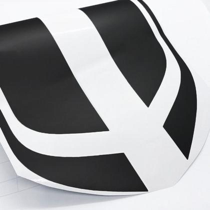 Imagem de Adesivo Do Capô Faixa Carro Tuning Sport Personalizado Preto