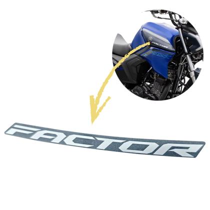 Imagem de Adesivo Emblema Capa Tanque Ybr150 Factor Dx Direito Esquerdo AzMetálico
