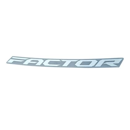 Imagem de Adesivo Emblema Capa Tanque Ybr150 Factor Dx Direito Esquerdo Prata