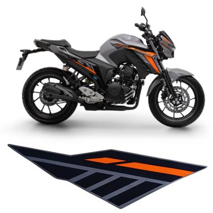 Imagem de Adesivo Emblema Lateral Tanque Direita Fz25 2025 Cinza