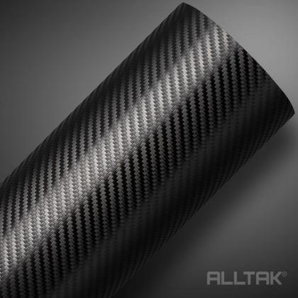 Imagem de Adesivo Envelopamento Automotivo Fibra de Carbono Preto 4D 30cmx 1mt