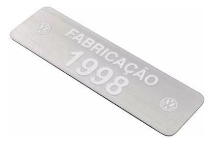 Imagem de Adesivo Etiqueta Ano Fabricação Compatível Volkswagen 1998