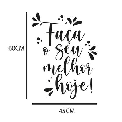 Imagem de Adesivo Frase Motivacional Faça o Seu Melhor Hoje Escola Escritório
