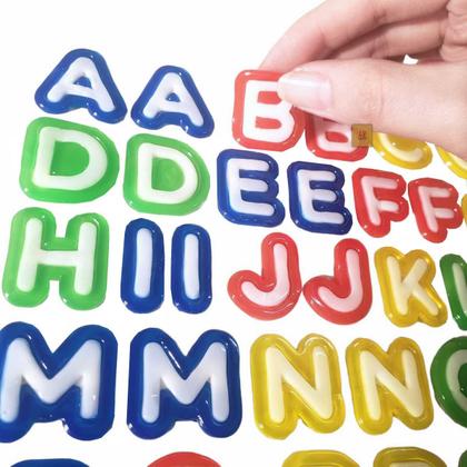 Imagem de Adesivo Gel Infantil Alfabeto Números Educativo Autocolante