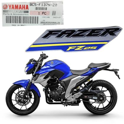 Adesivo grafico fazer azul aba tanque esquerdo fazer fz25 2018 2020 2021 original yamaha Imagem de Adesivo grafico fazer azul aba tanque esquerdo fazer fz25 2018 2020 2021 original yamaha