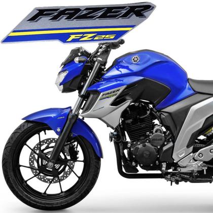 Adesivo grafico fazer azul aba tanque esquerdo fazer fz25 2018 2020 2021 original yamaha Imagem de Adesivo grafico fazer azul aba tanque esquerdo fazer fz25 2018 2020 2021 original yamaha