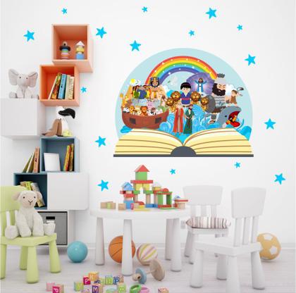 Imagem de Adesivo Infantil Personagens Bíblicos Grande