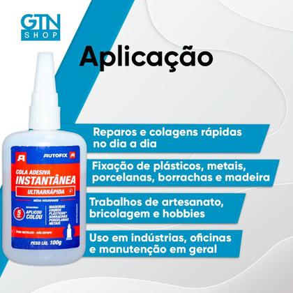 Imagem de Adesivo Instantâneo Autofix 100GR