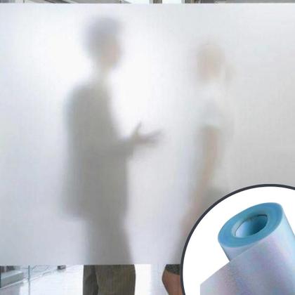 Imagem de Adesivo Jateado Vidro Pelicula Jateada Box Banheiro Janela 2M Porta Fosco Cristal Autocolante Vinil Decorativo