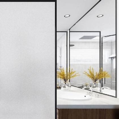 Imagem de Adesivo jateado vidro pelicula jateada box banheiro janela 2m porta fosco cristal autocolante vinil decorativo