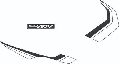 Imagem de Adesivo Lateral Honda X-adv 2019 Á 2021 Preto