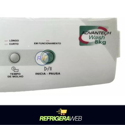 Imagem de Adesivo Lavadora Compatível Com Brast Advantech Wash 7/8k F