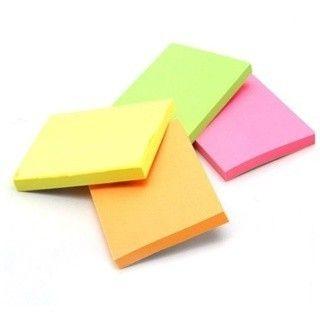 Imagem de Adesivo p/ Recado Post-it Neon 76x76 c/ 400 Folhas