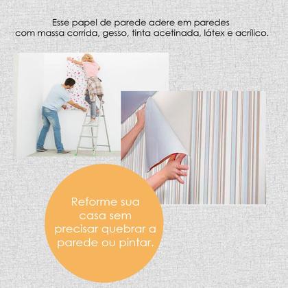 Imagem de Adesivo Papel De Parede Decorativo Linhas Onduladas Sala Quarto