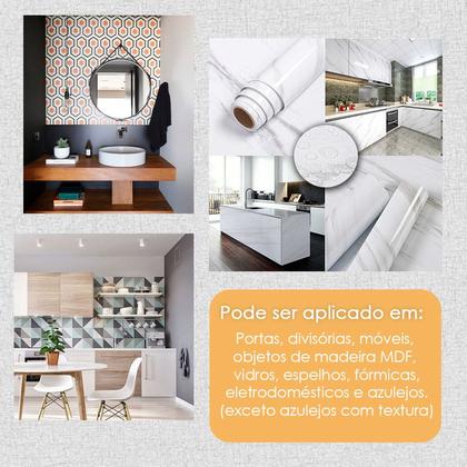 Imagem de Adesivo Papel De Parede Decorativo Linhas Onduladas Sala Quarto