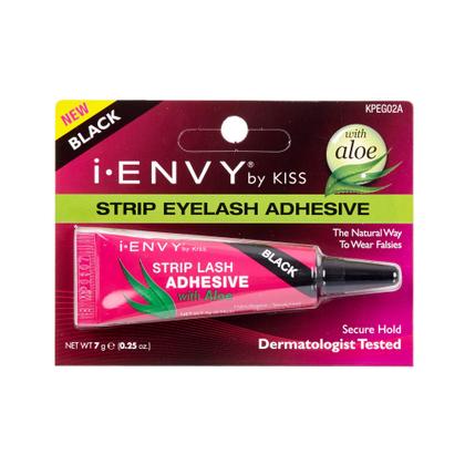 Imagem de Adesivo para cílios iEnvy Kiss I Envy Strip com babosa de 7 ml (pacote com 3)