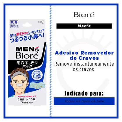 Imagem de Adesivo para remoção de cravos Bioré Pore Cleansing Stips Mens Branco