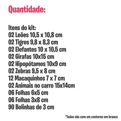 Imagem de Adesivo Parede Bichinhos Infantil Safari Quarto Bebê Cor Azul Paste Fácil Aplicação